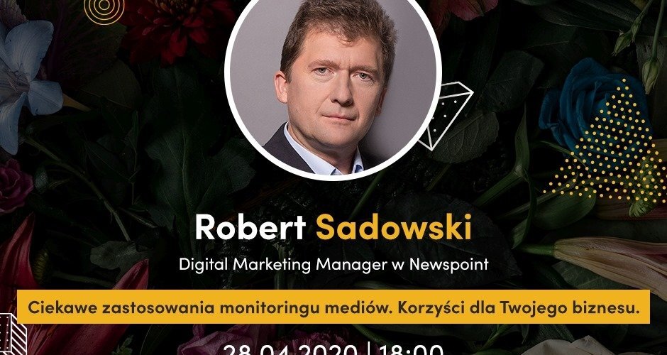 Zapraszamy na jutrzejszy webinar.  
Robert Sadowski - nasz Digital Marketing Manager - opowie o przydatnych zastosowaniach monitoringu mediów dla różnych obszarów biznesu. 
28 IV, godzina 18:00.