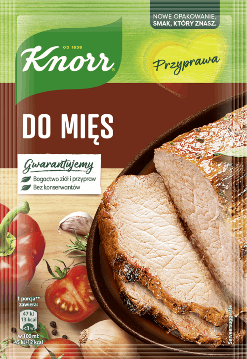 Przyprawa do mięs Knorr - nowe opakowanie, smak, który znasz