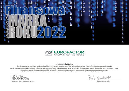 Eurofactor dyplom