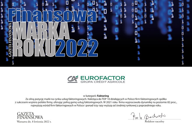 Eurofactor dyplom