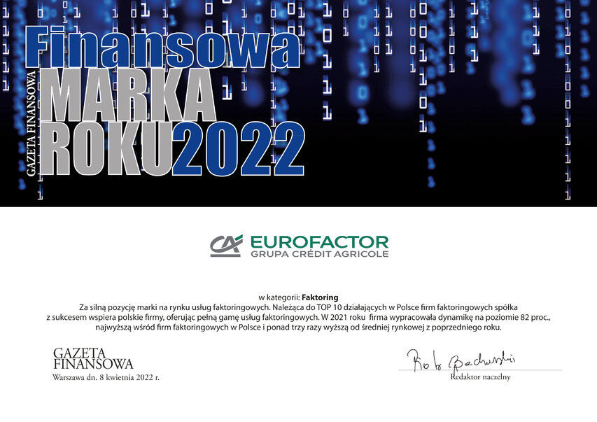Eurofactor dyplom