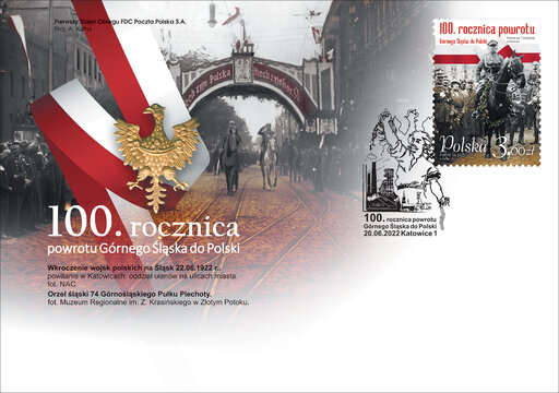 100. rocznica powrotu Górnego Śląska do Polski_ koperta FDC 