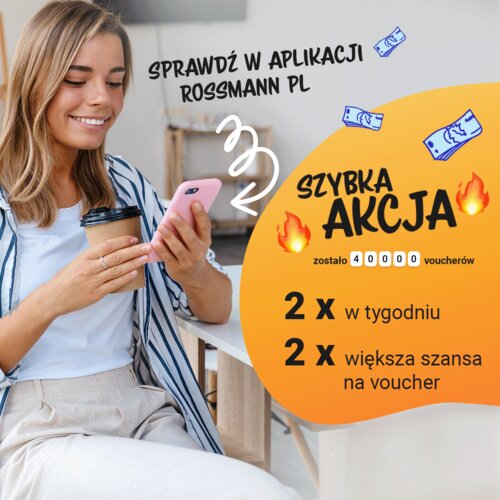 Podwajamy „Szybką akcję” w aplikacji Rossmann PL – 80 tys. voucherów co tydzień