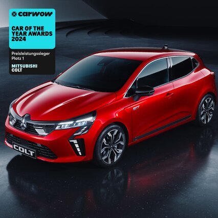 Mitsubishi COLT Platz 1 Preisleitungssieger Carwow Car of the Year Awards 2024 Bild