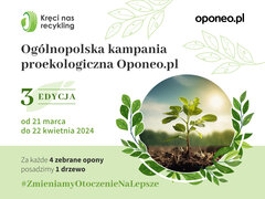 Wystartowała trzecia edycja Kręci Nas Recykling – proekologicznej kampanii Oponeo.pl