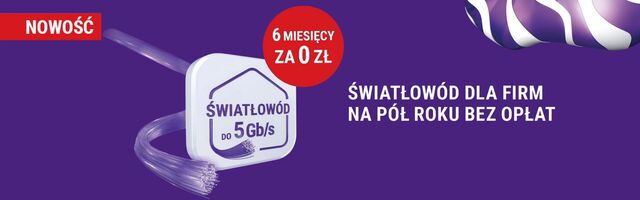 Światłowód Play dla Firm przez pół roku za darmo 
