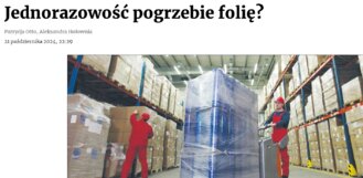 Jednorazowość pogrzebie folię? - 24.10.2024