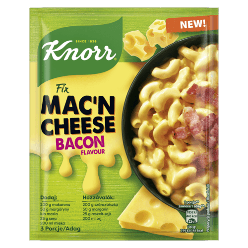 Odkryj nowość od Knorr: Fix Mac'n Cheese Bacon