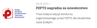 PZPTS nagradza za nowatorstwo