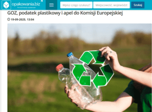 GOZ, podatek plastikowy i apel do Komisji Europejskiej
