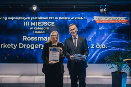 Rossmann wyróżniony w rankingu największych płatników CIT w Polsce