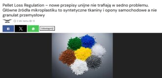 Pellet Loss Regulation – nowe przepisy unijne nie trafiają w sedno problemu