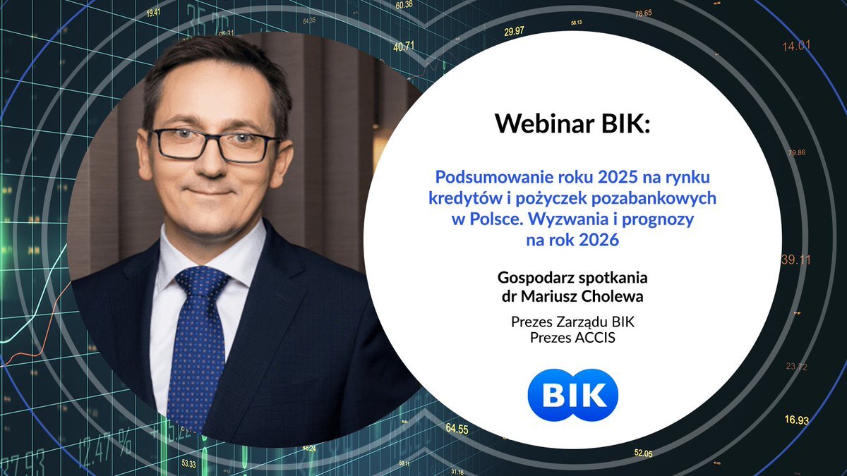 🗓️ 11 lutego br. o godz. 10.30 Zapraszamy na Webinar BIK: ✅Podsumowanie roku 2025 na rynku kredytów i pożyczek pozabankowych w Polsce. ✅Wyzwania i prognozy na rok 2025. Zapraszamy do udziału: 🔗https://t.co/eWzTzHCCtK https://t.co/35VNxpBp0N