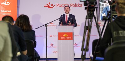 Konferencja - p o  Prezesa Zarządu Poczty Polskiej Sławomir Żurawski 