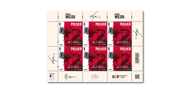 Znaczek emisja Andrzej Wajda 