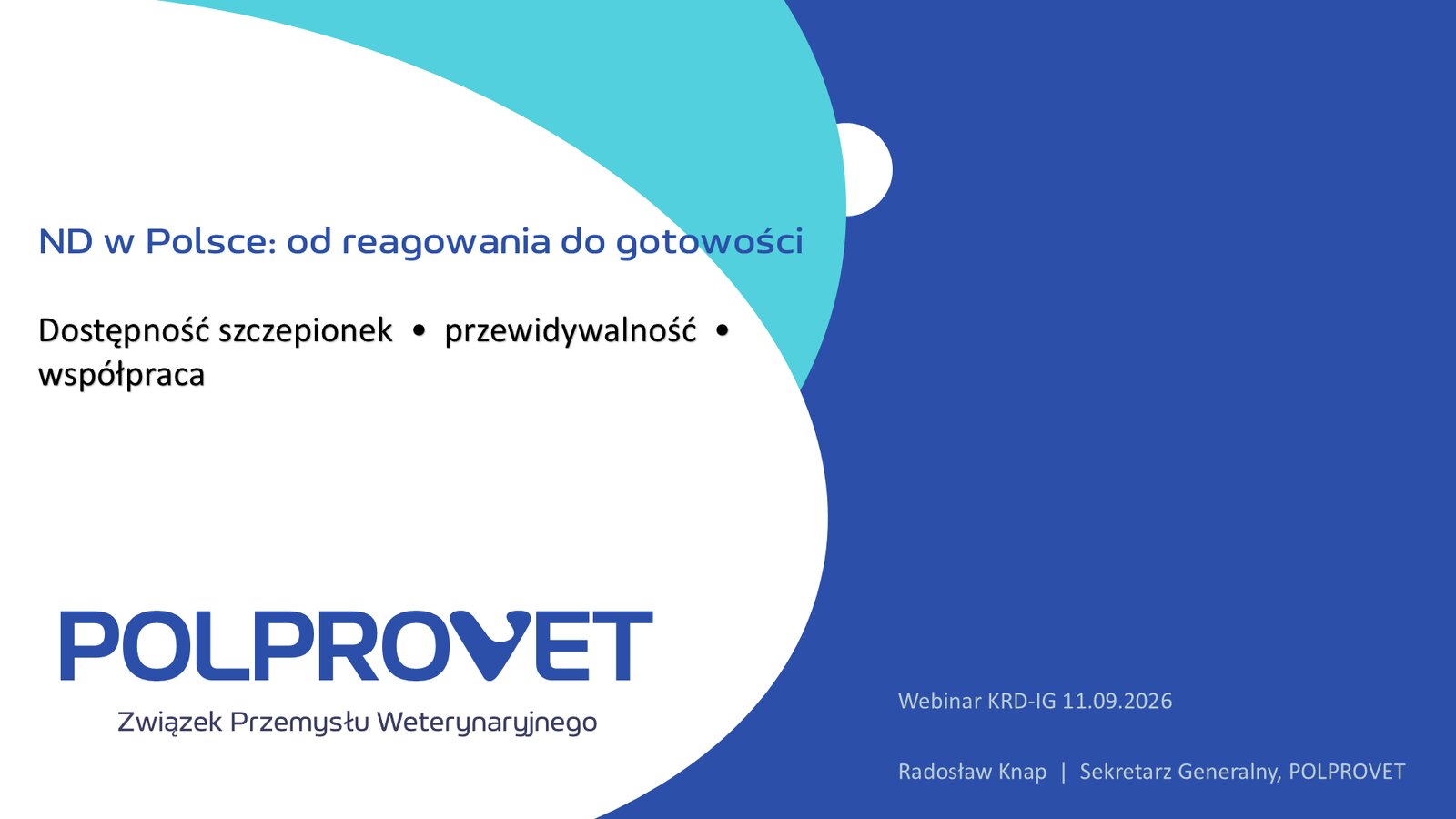POLPROVET at the KRD-IG webinar: from crisis response to building future readiness